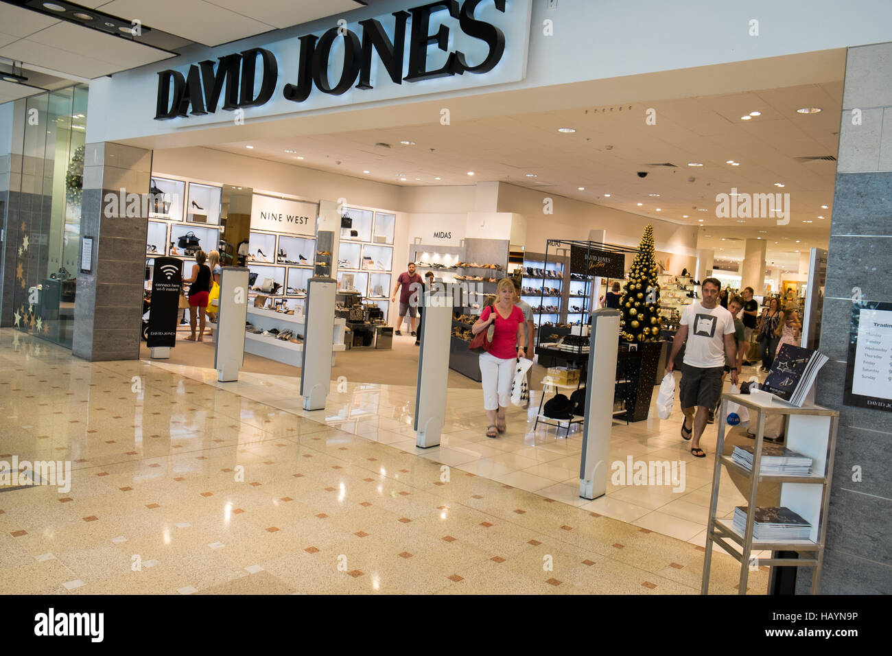 Entrance to David Jones department store in Sydney Warringah Mall