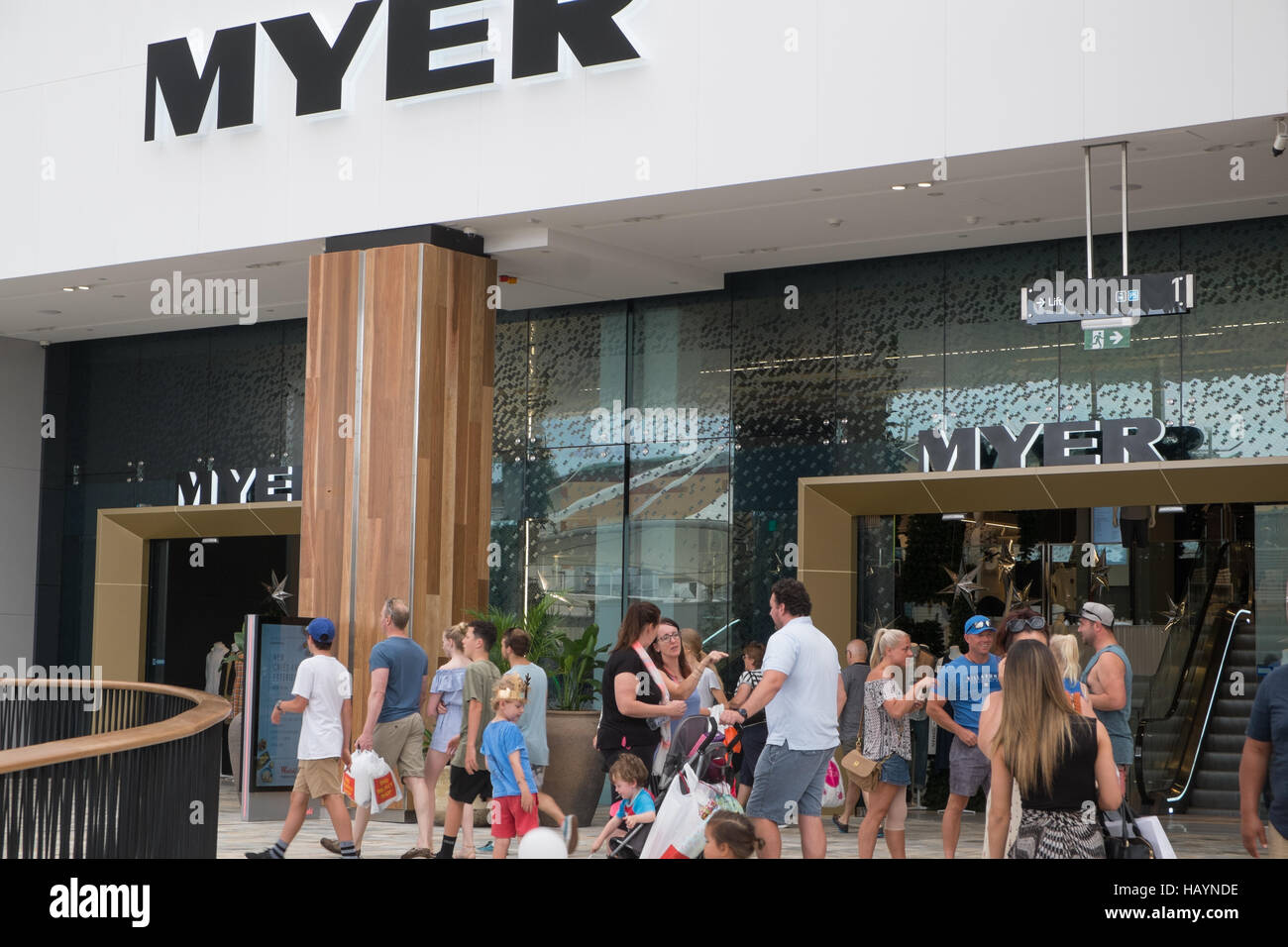 Myer department store in Westfield Warringah Mall, Sydney,Australia ...
