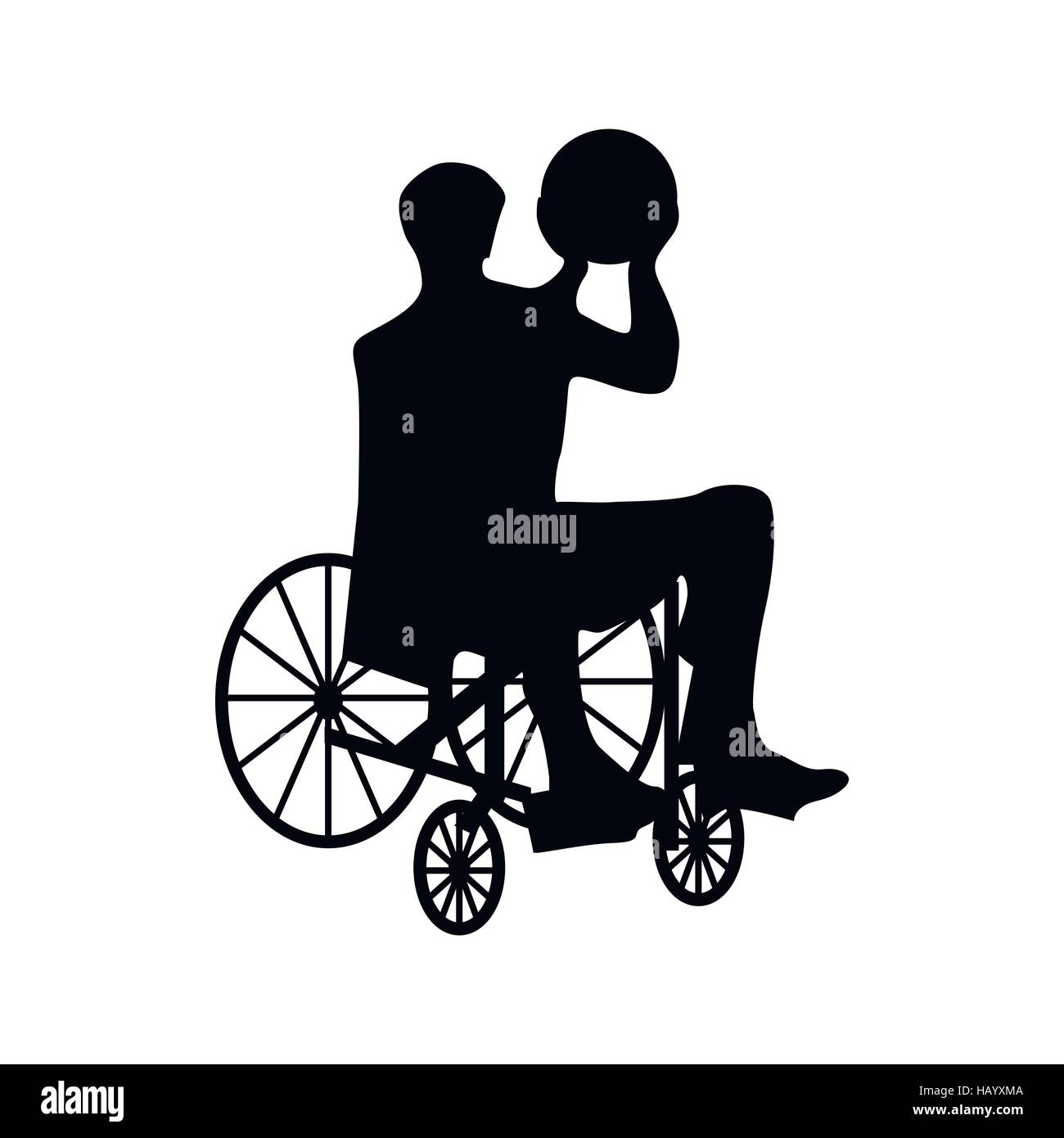 Man or woman in wheelchair silhouette Stock Vector Image & Art - Alamy
