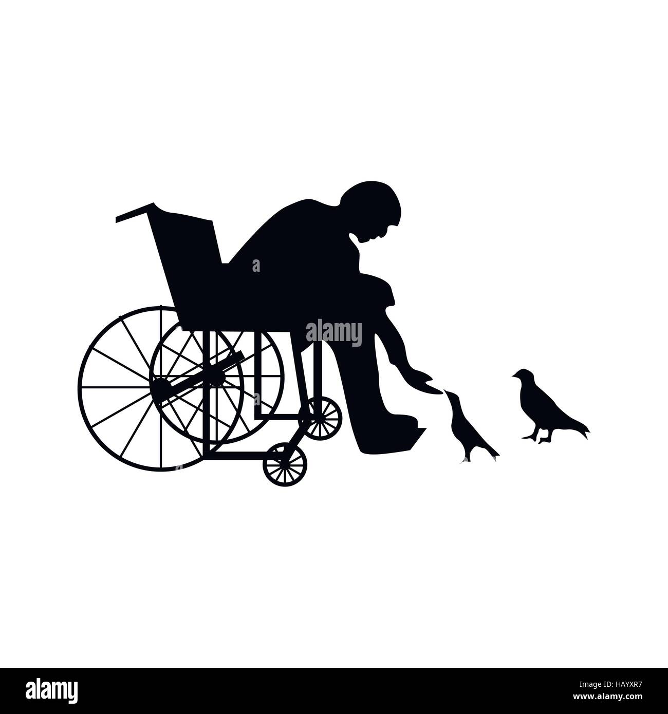 Man or woman in wheelchair silhouette Stock Vector Image & Art - Alamy