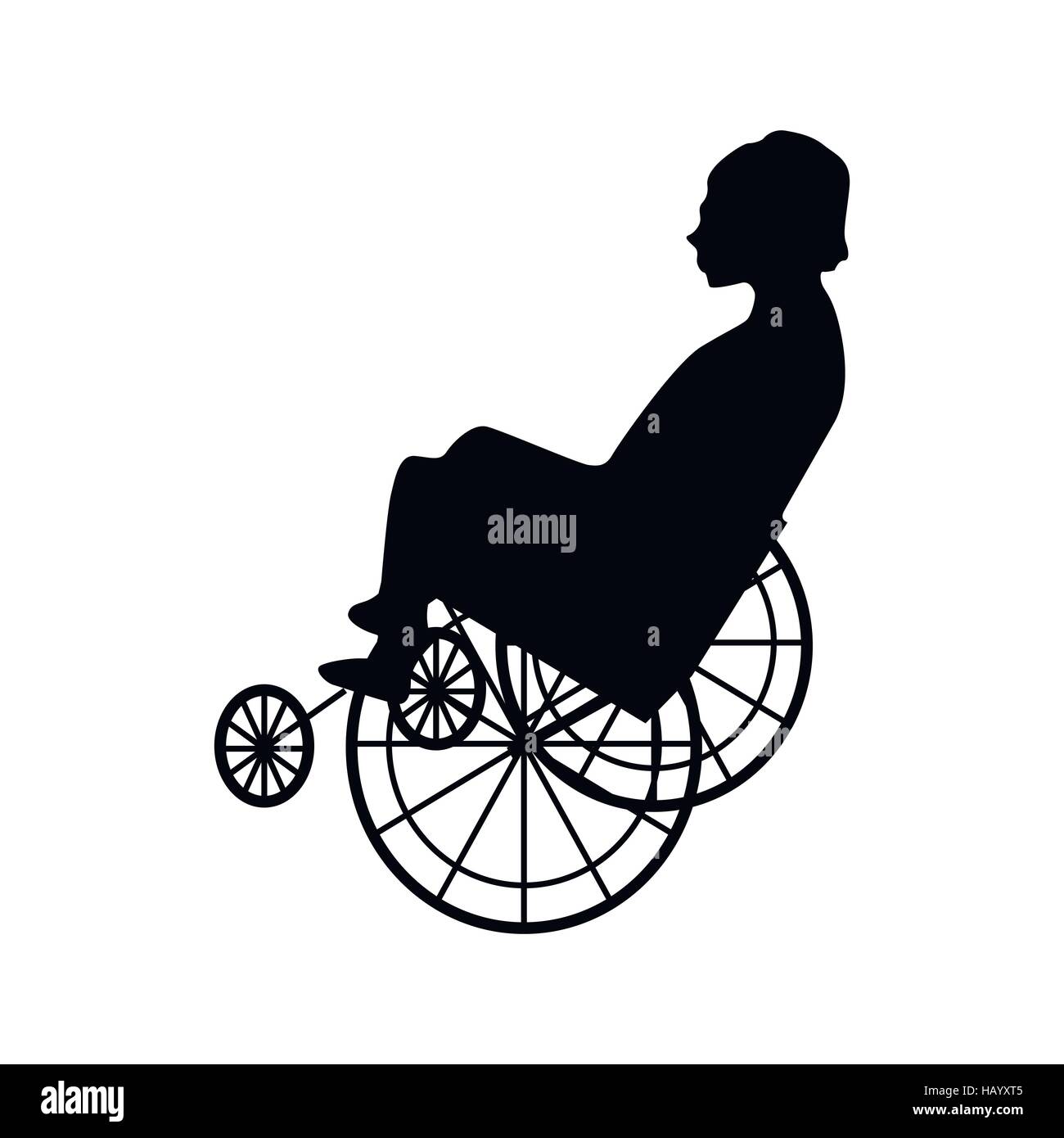 Man or woman in wheelchair silhouette Stock Vector Image & Art - Alamy