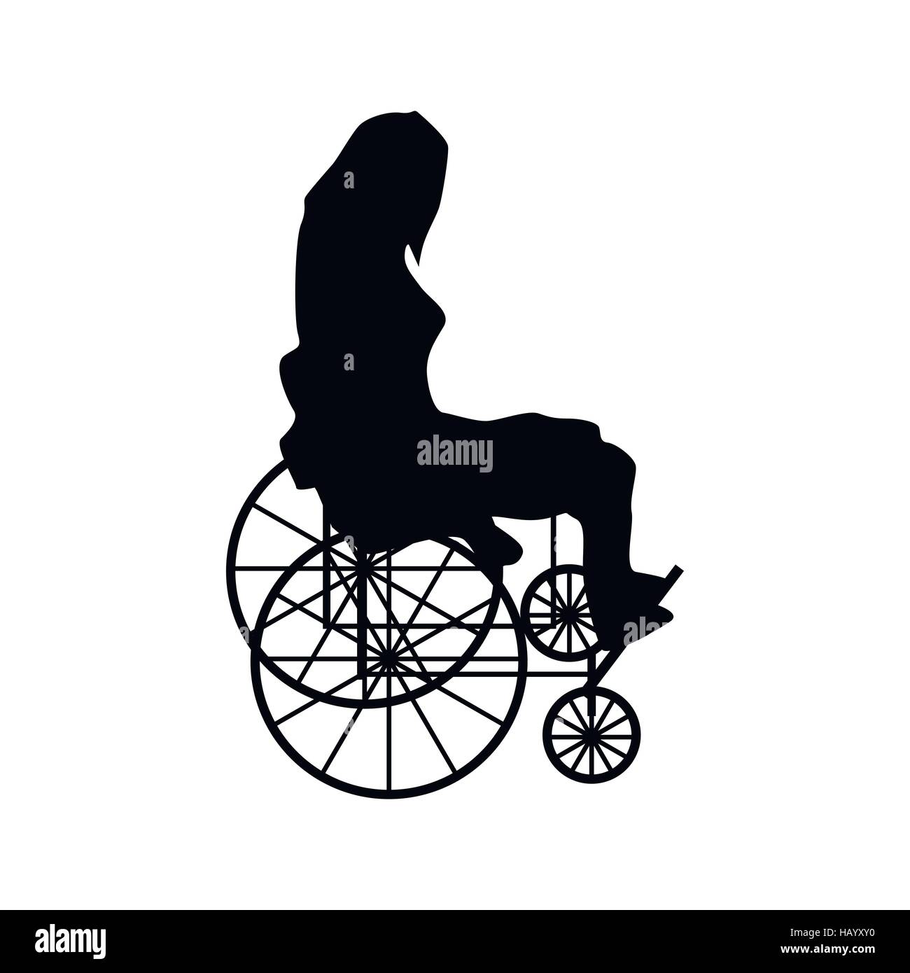 Man or woman in wheelchair silhouette Stock Vector Image & Art - Alamy