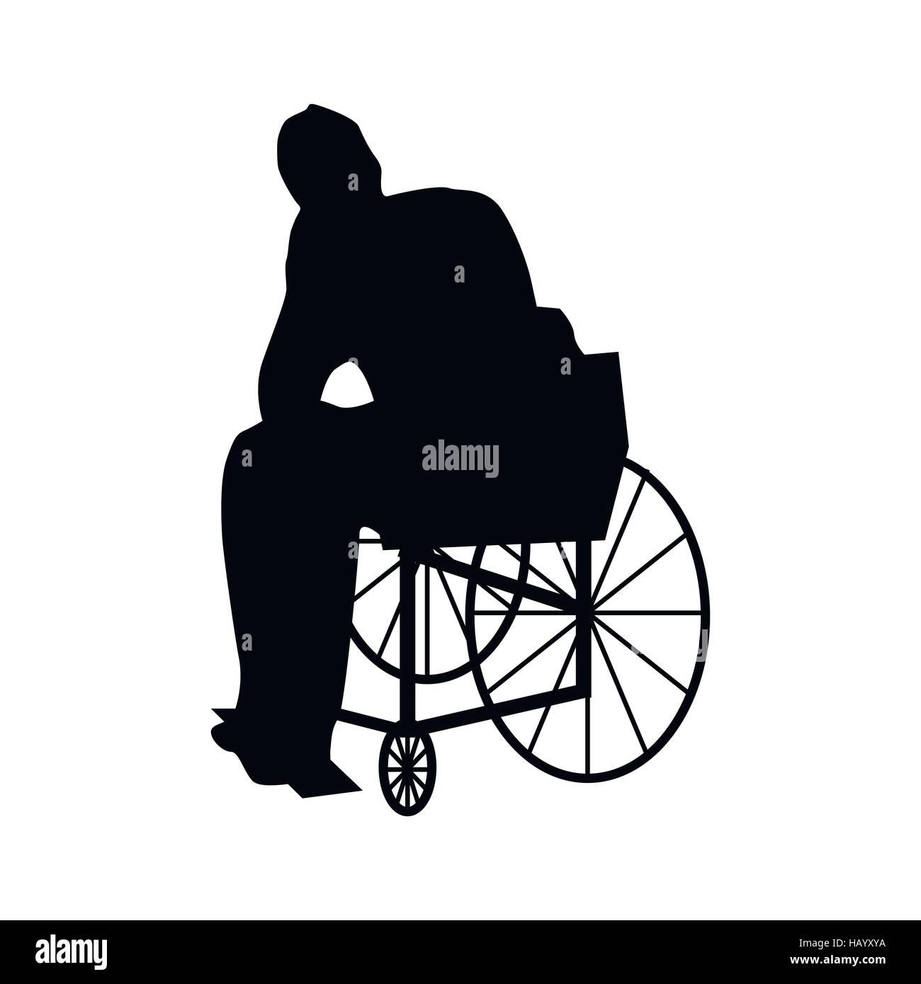 Man or woman in wheelchair silhouette Stock Vector Image & Art - Alamy