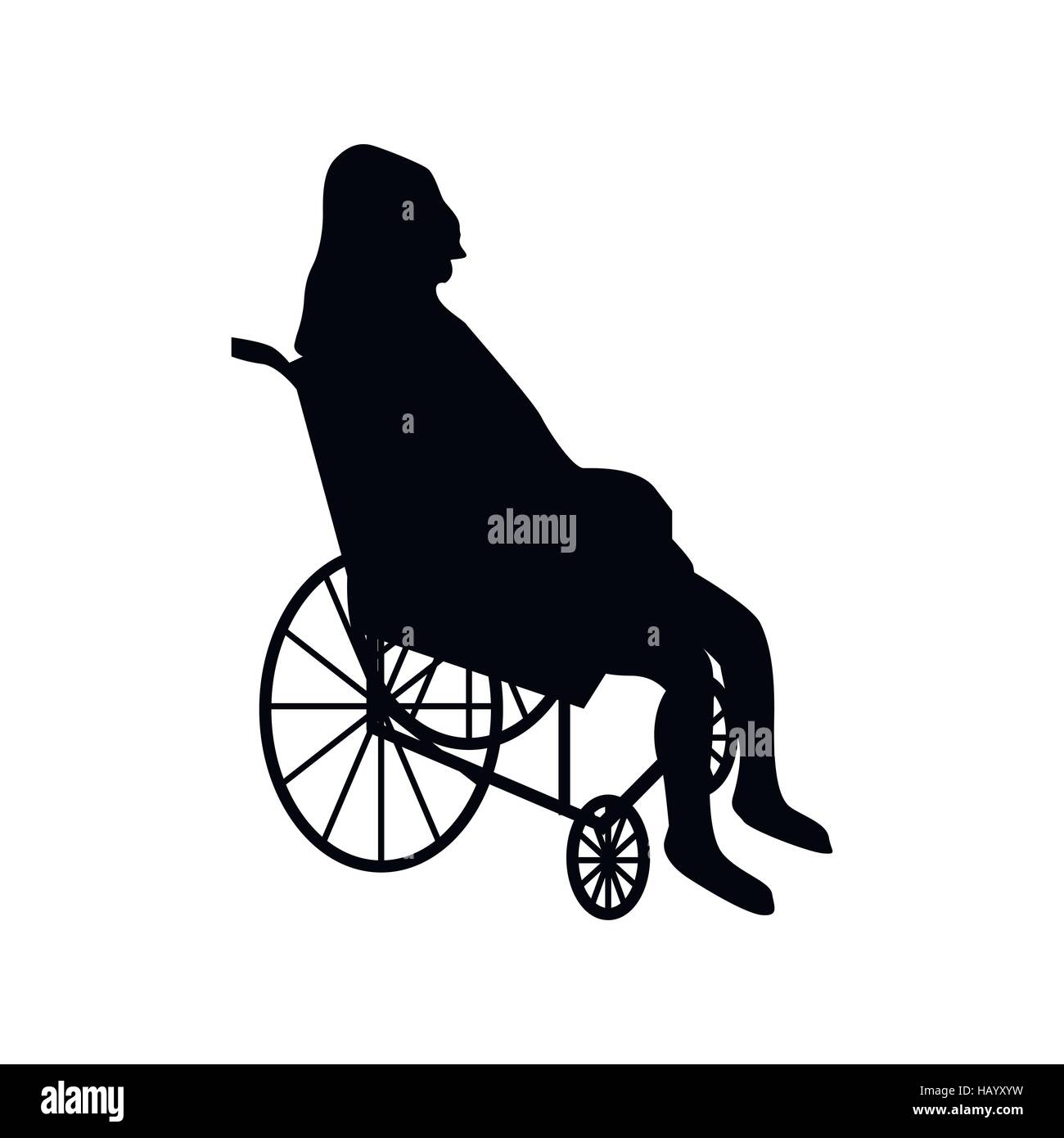 Man or woman in wheelchair silhouette Stock Vector Image & Art - Alamy