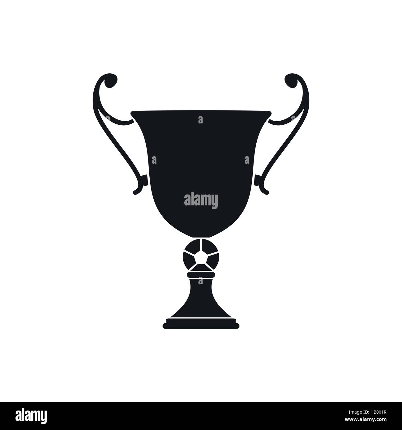 Trophy cup black simple icon Stock Vector Image & Art - Alamy