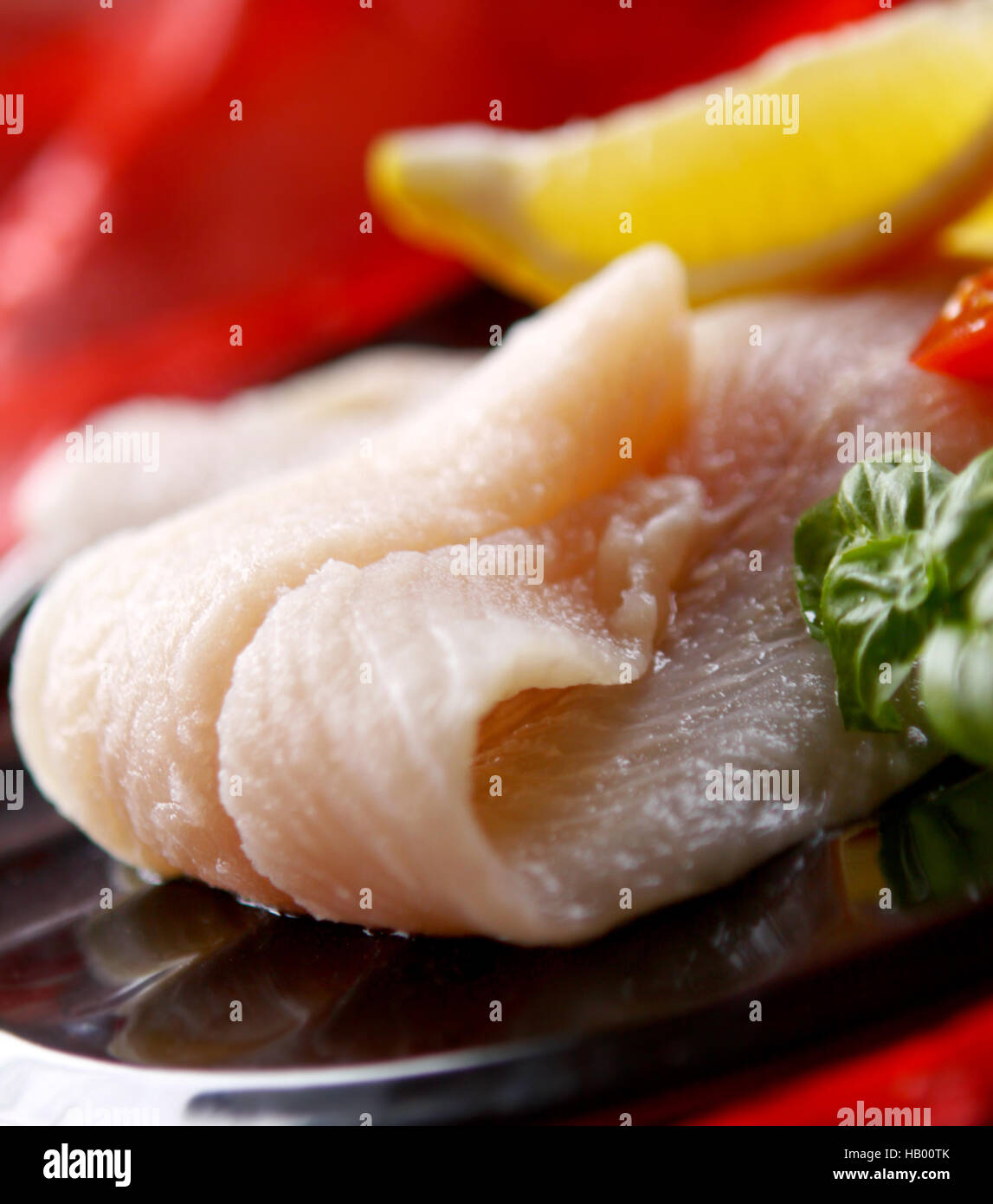 Fresh pangasius fish. Stock Photo