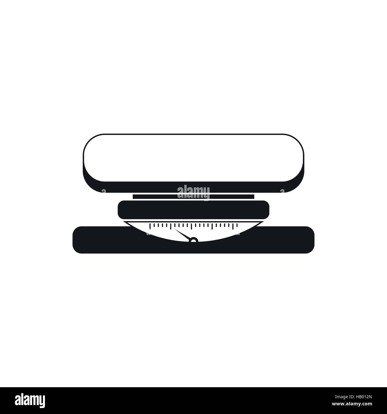 Weight scale black Cut Out Stock Images & Pictures - Alamy