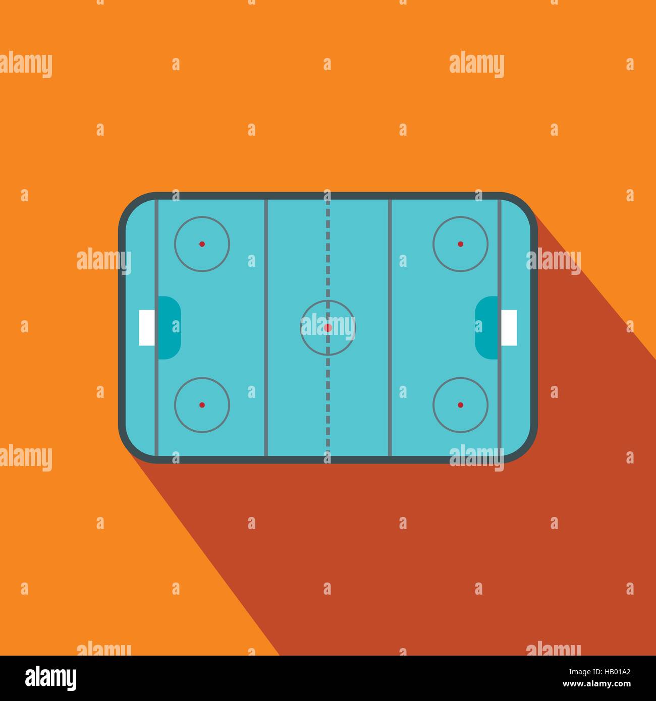 Ice hockey rink flat icon Stock Vector Image & Art - Alamy