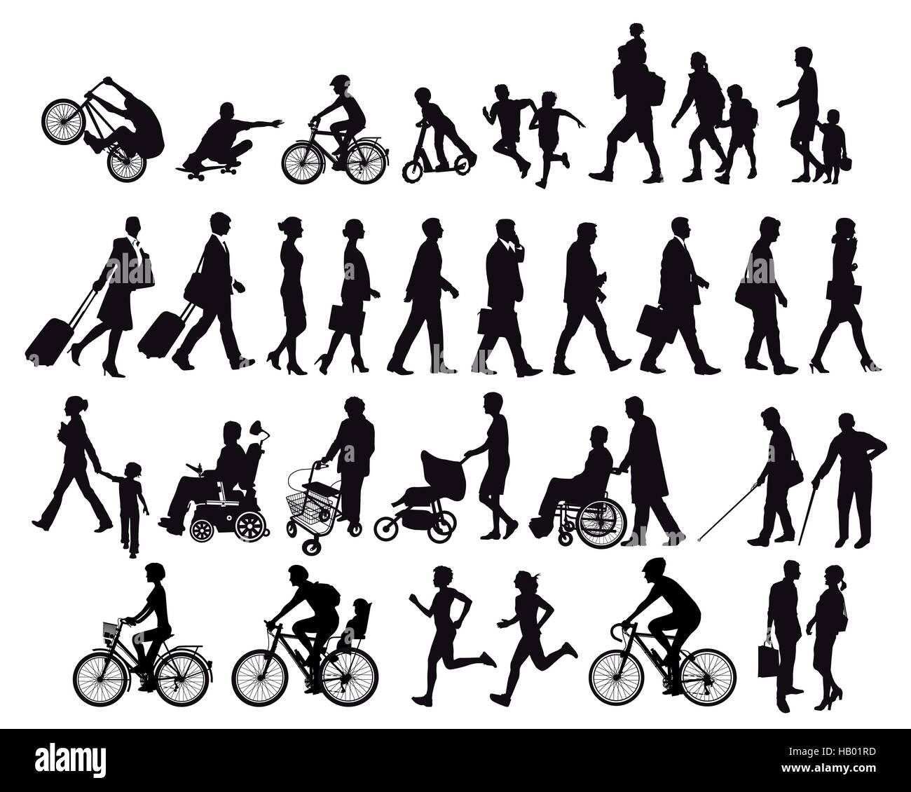 People on the move and Activities Stock Photo