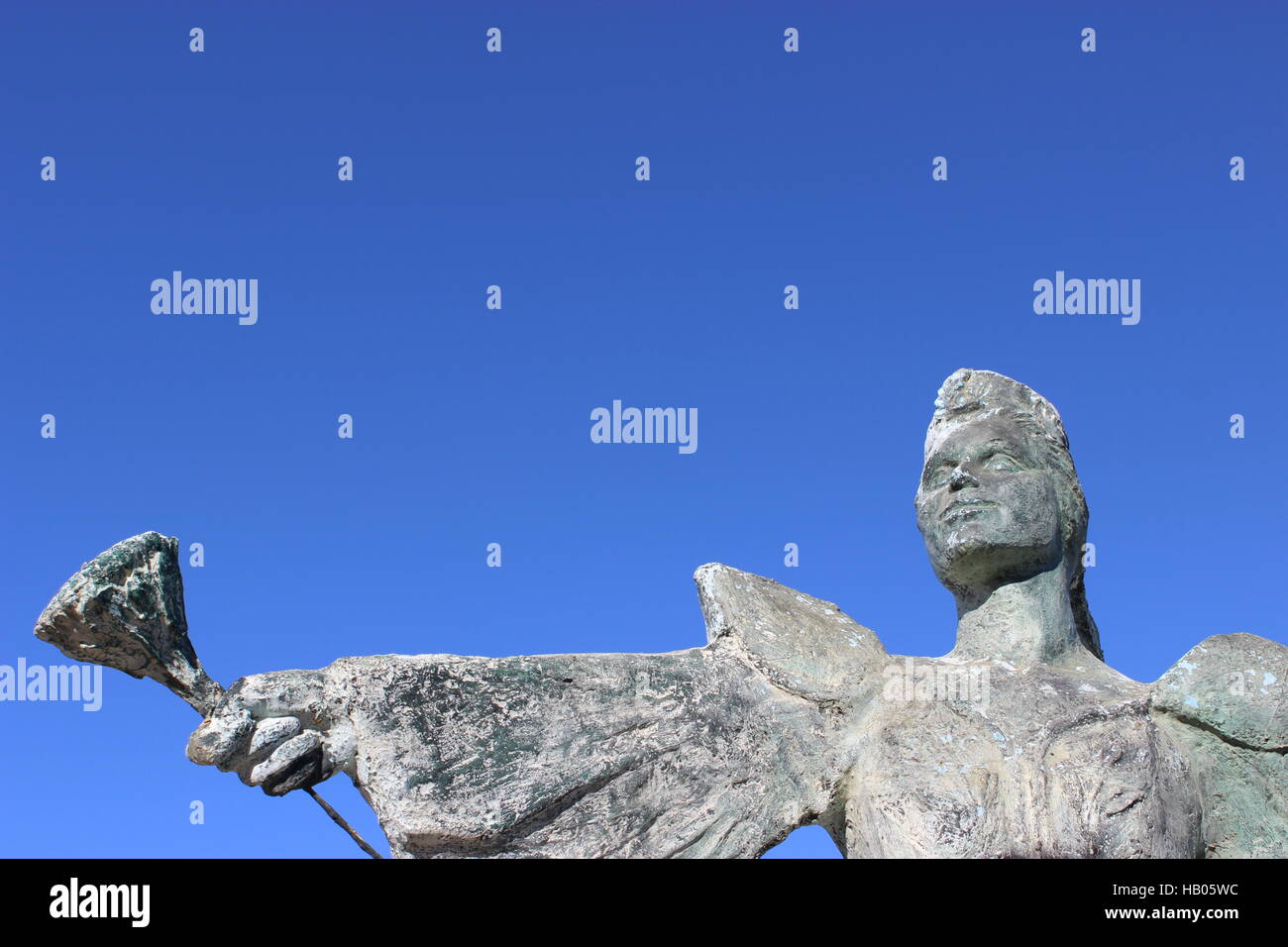 Mermaid statue in Hamammet Stock Photo