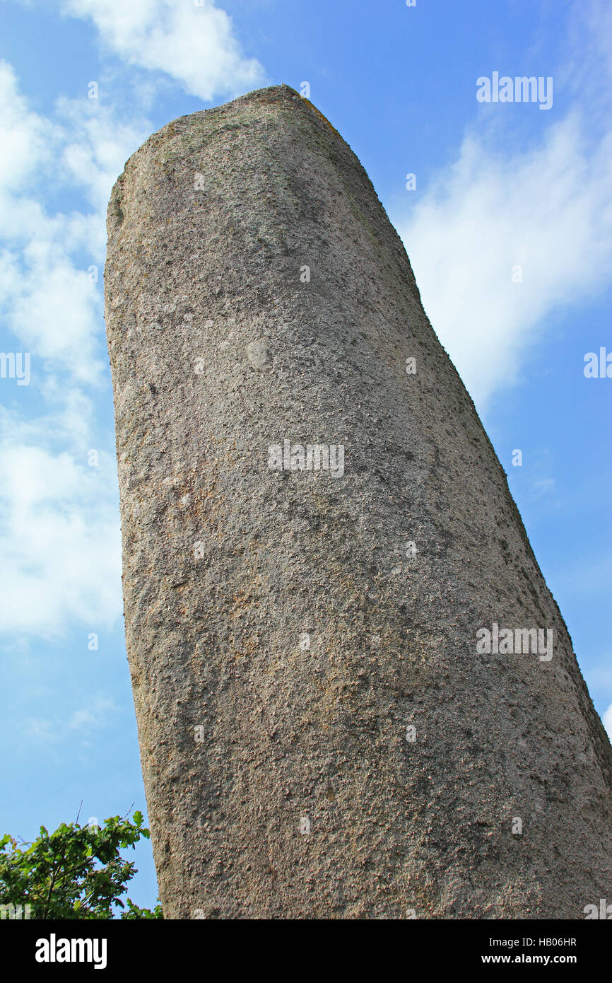 Menhir de Kerloas, Finistere, France Stock Photo