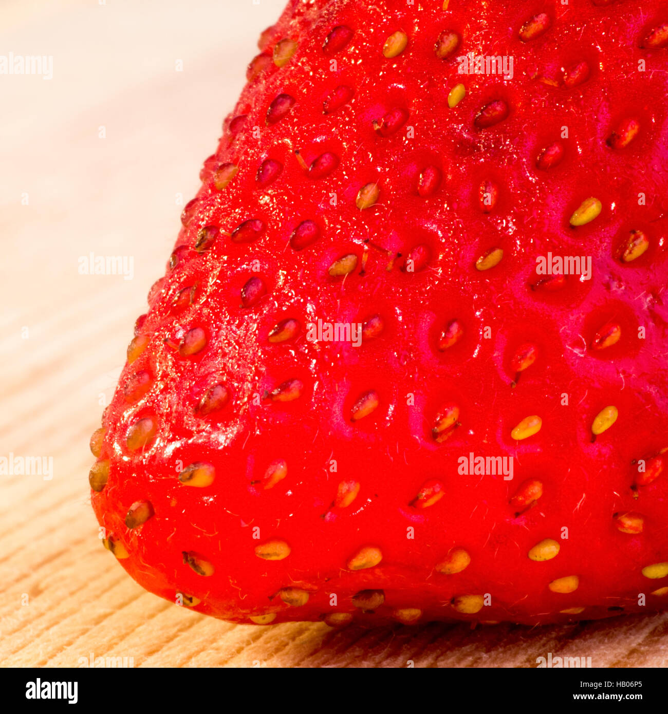 Strawberry Up Close Stock Photo