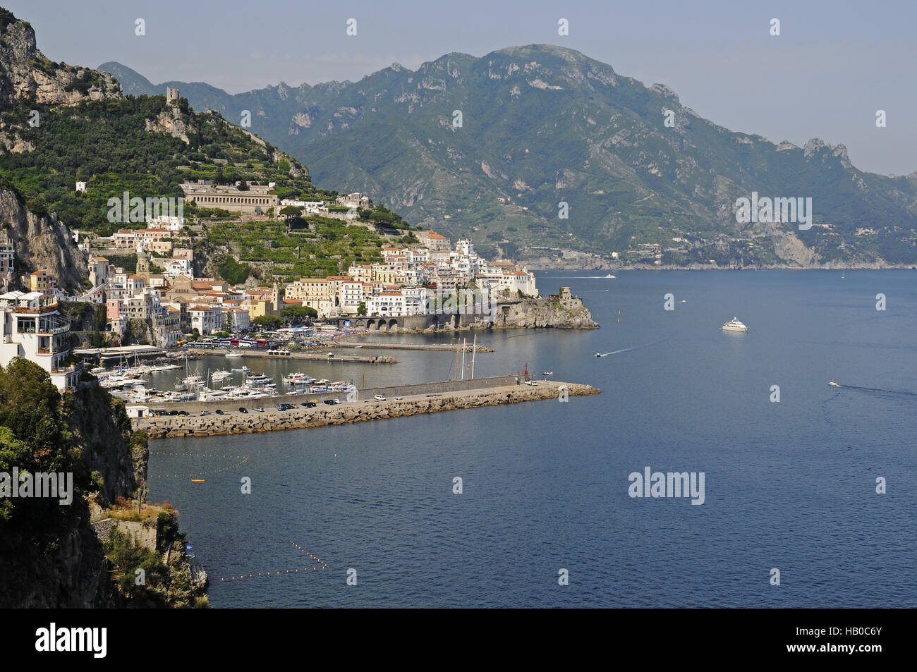harbour, Amalfi, Amalfi Coast, Italy Stock Photo