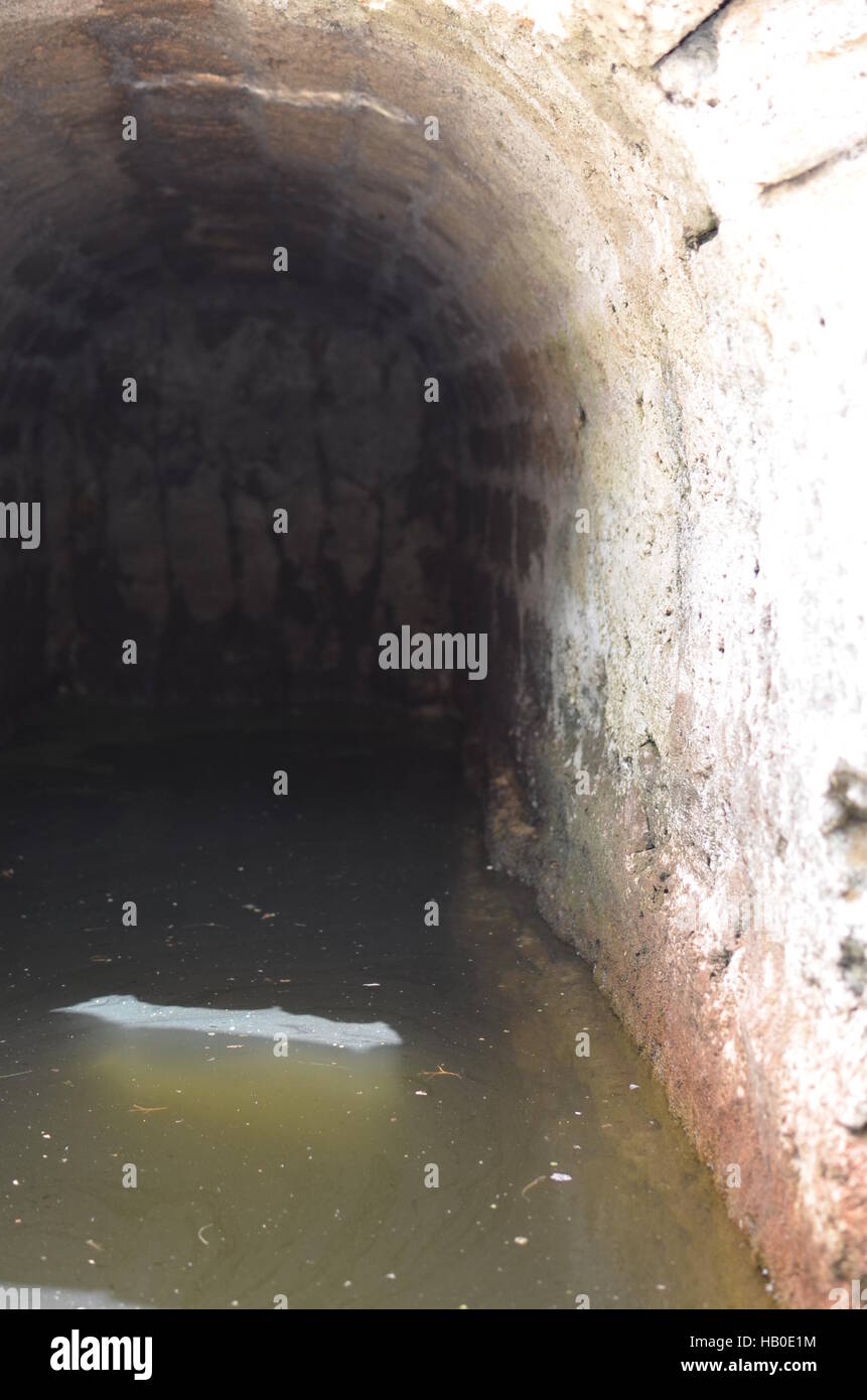 Urban exploration inside a tunnel Stock Photo Alamy