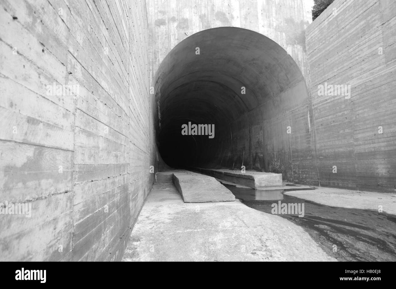 Urban exploration inside a tunnel Stock Photo Alamy