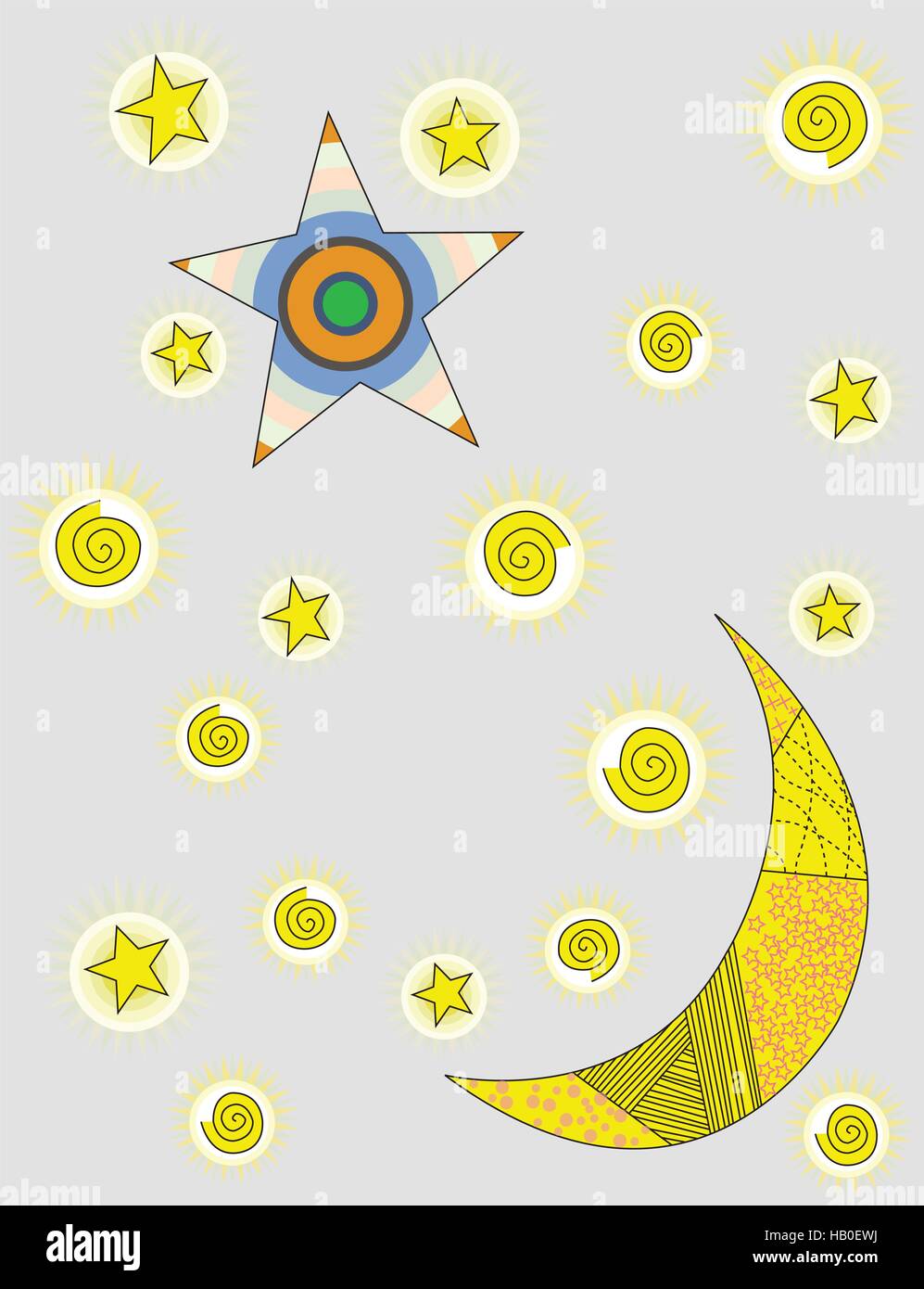 Moon backgrounds Stock Vector Images - Alamy