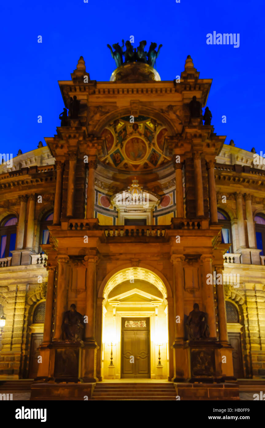 Dresden: opera Semperoper, , Sachsen, Saxony, Germany Stock Photo