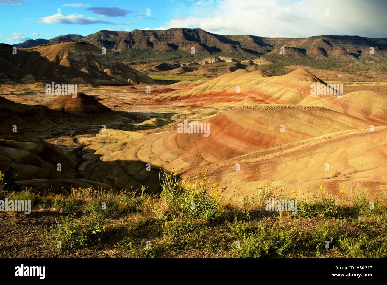 The Painted Hills near Mitchell in Oregon, United States Stock Photo