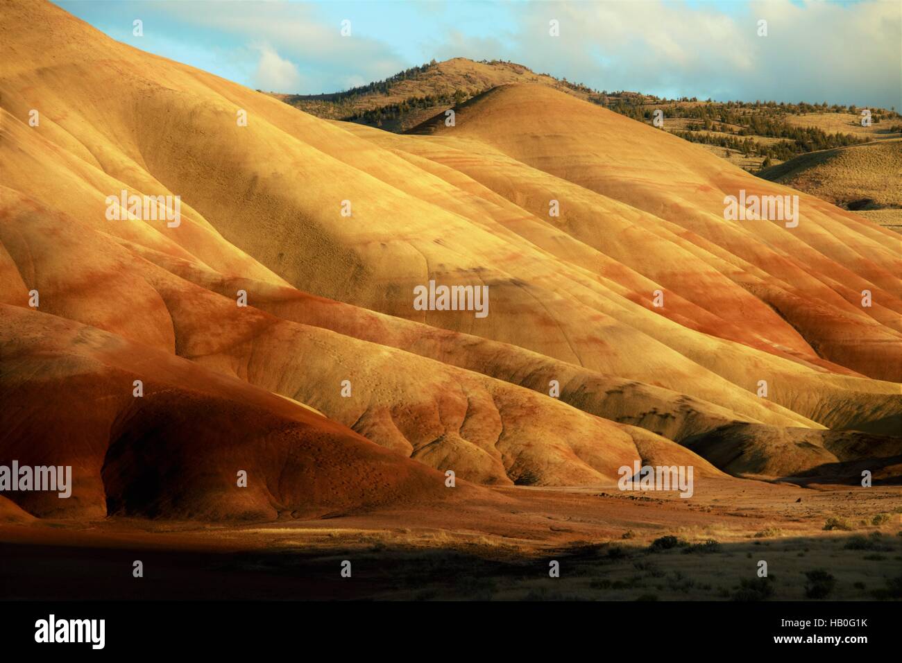 The Painted Hills near Mitchell in Oregon, United States Stock Photo