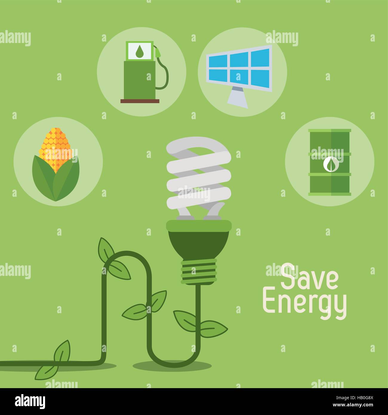 eco light bulb save energy items Stock Vector Image & Art Alamy