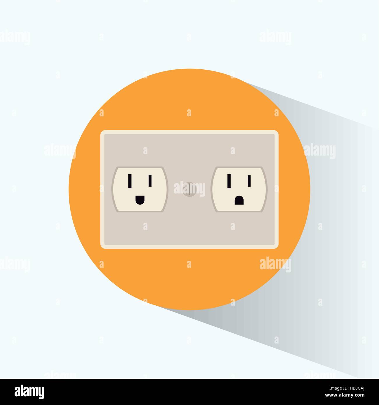 plug energy electrical circle shadow Stock Vector Image & Art - Alamy