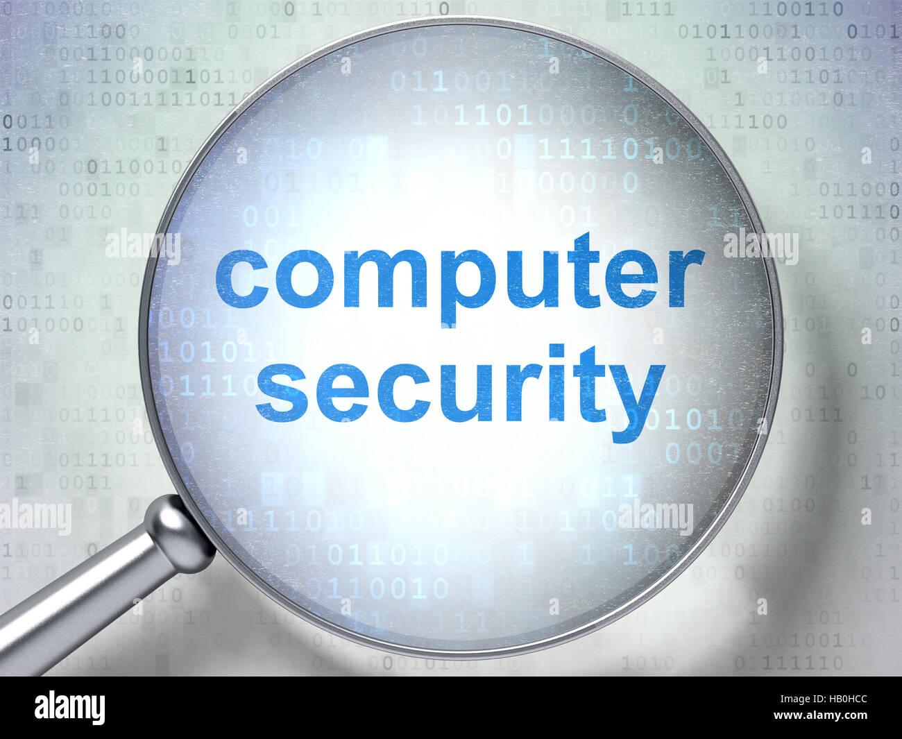 Privacy concept: Computer Security with optical glass Stock Photo - Alamy