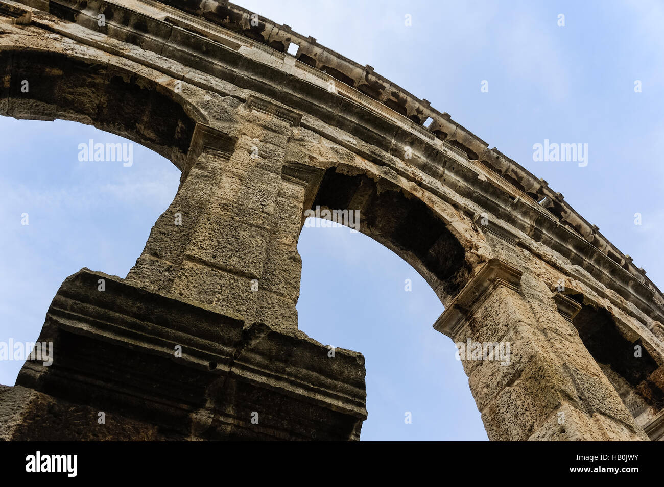 amphitheater Pula Stock Photo