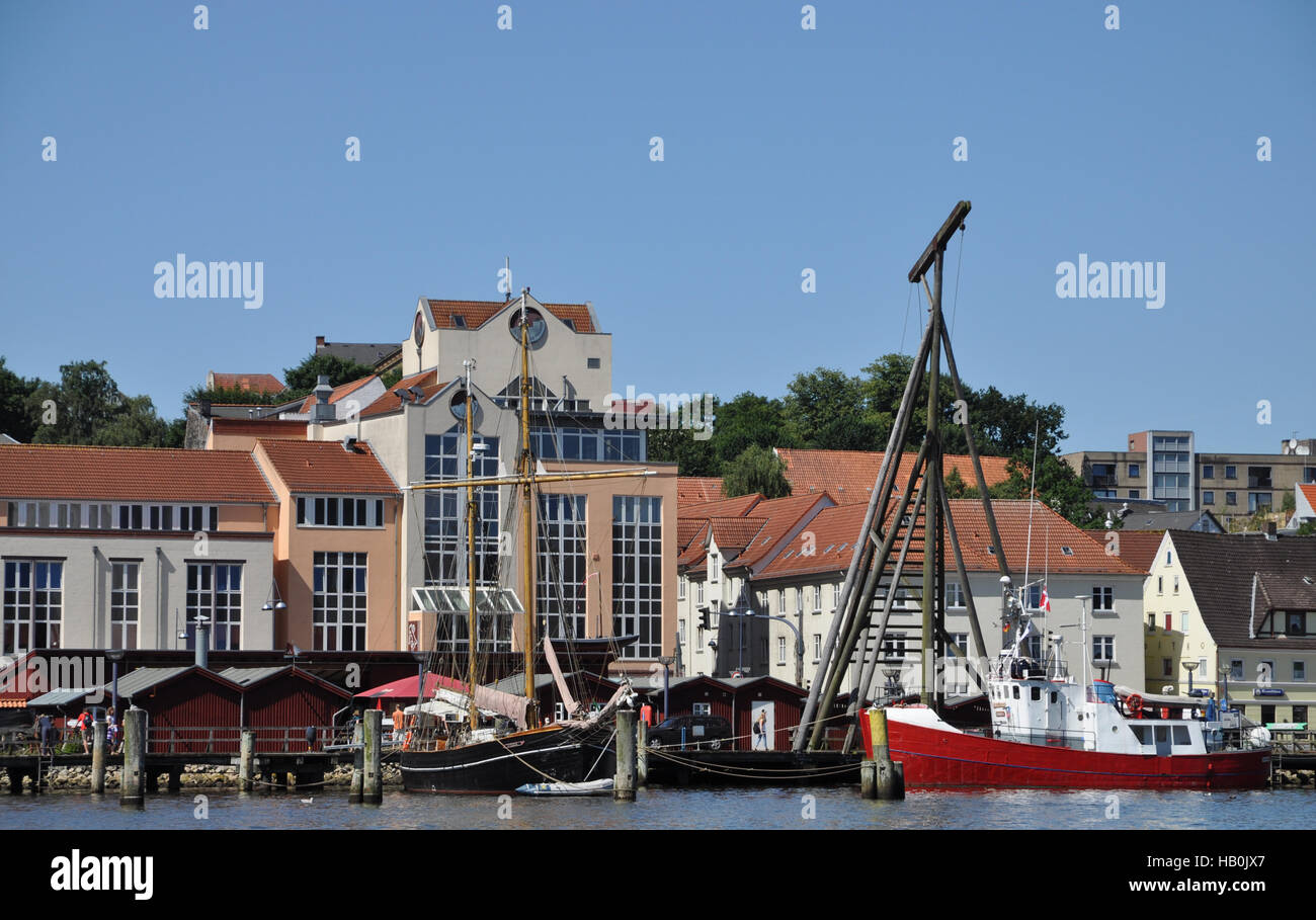 Museumshafen in Flensburg Stock Photo Alamy