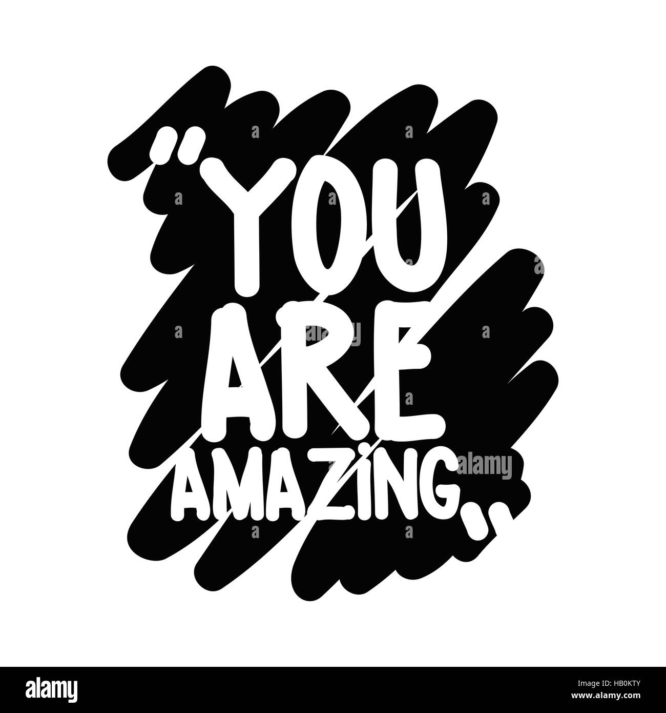 You are amazing Stock Vector Image & Art - Alamy