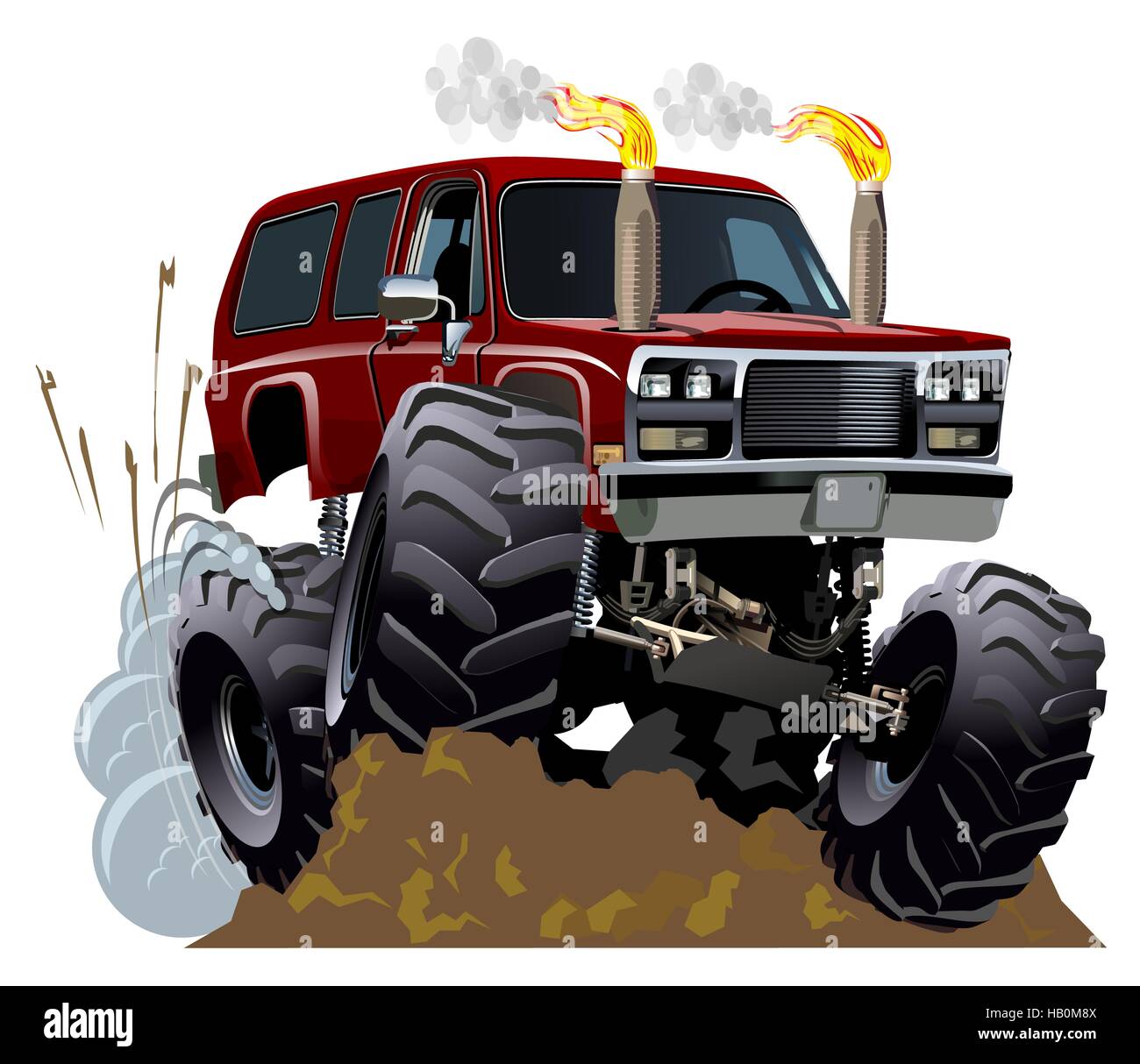 Cartoon Monster Truck Stock Photo