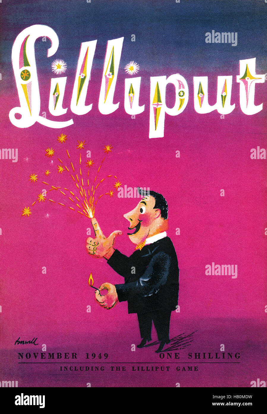 Front cover of Lilliput magazine for November 1949 Stock Photo - Alamy