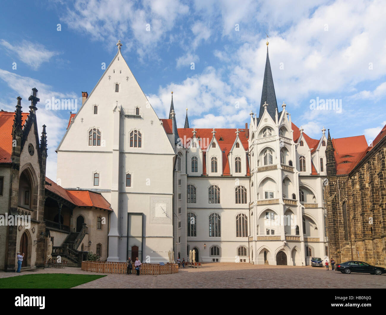 Meißen: Albrechtsburg Castle with the great Wendelstein, , Sachsen, Saxony, Germany Stock Photo