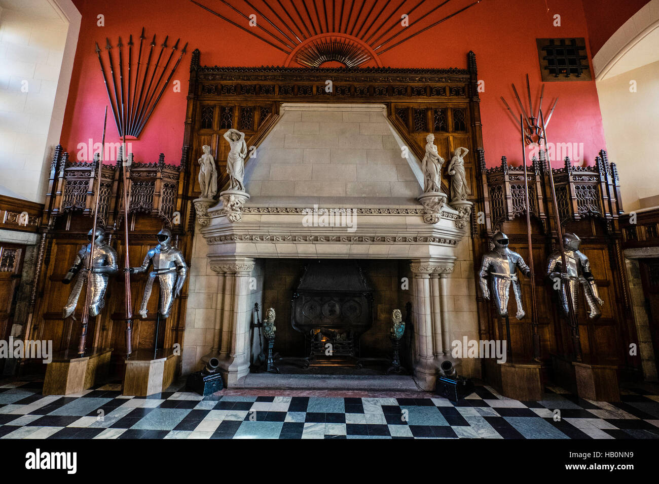 Castle Interior Fireplace Stock Photos Castle Interior Fireplace