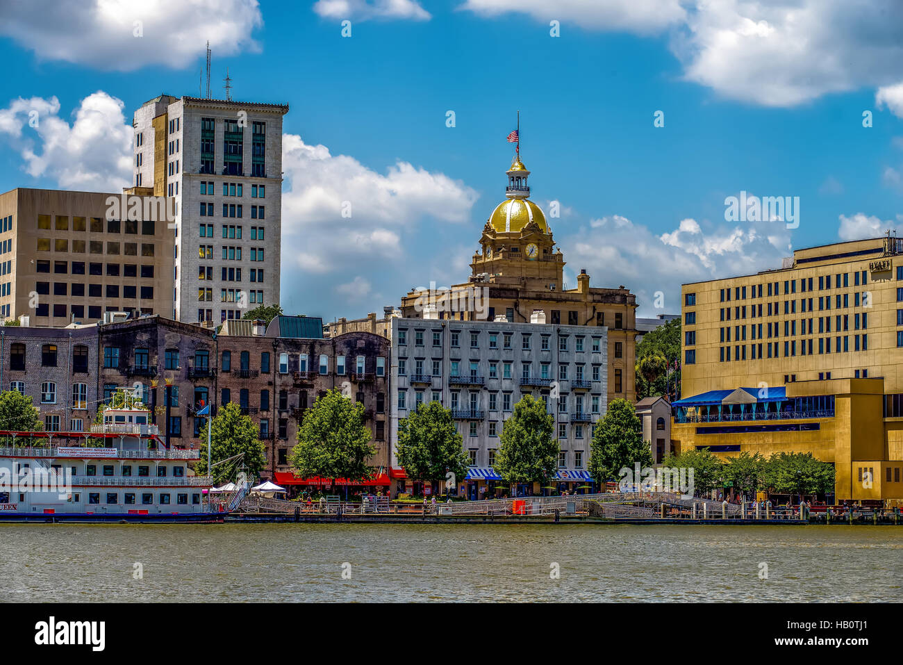 Savannah Georgia Usa Riverfront Skyline High Resolution Stock Photography And Images Alamy