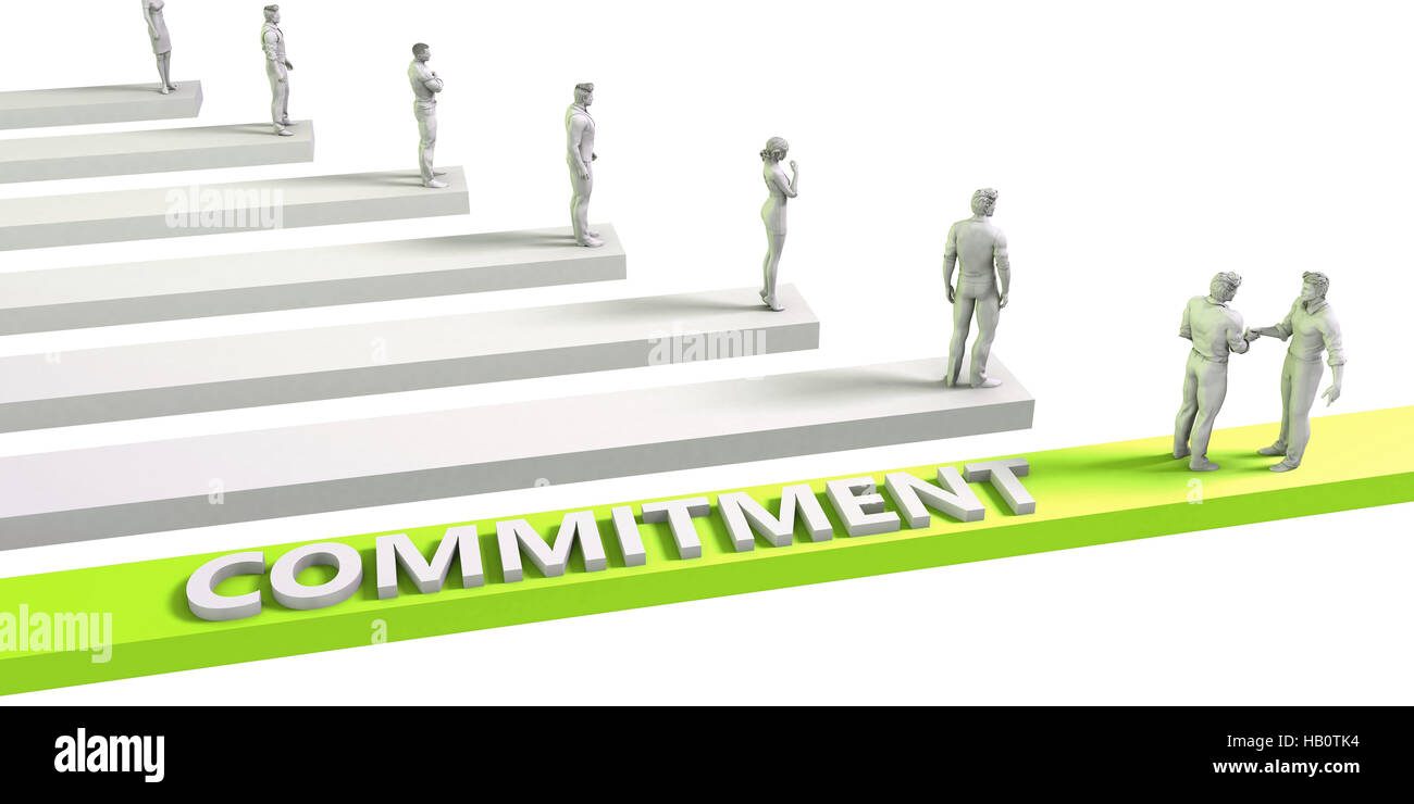 Commitment Mindset for a Successful Business Concept Stock Photo - Alamy