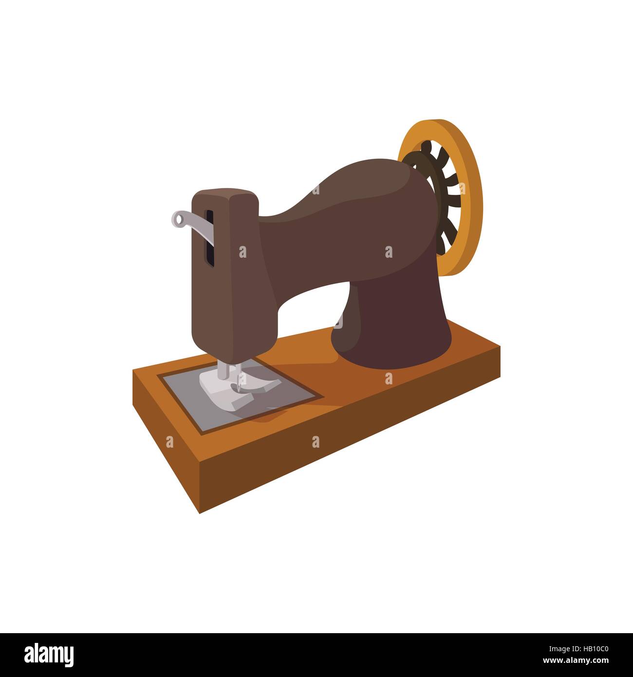 Black old sewing machine cartoon icon Stock Vector Image & Art - Alamy