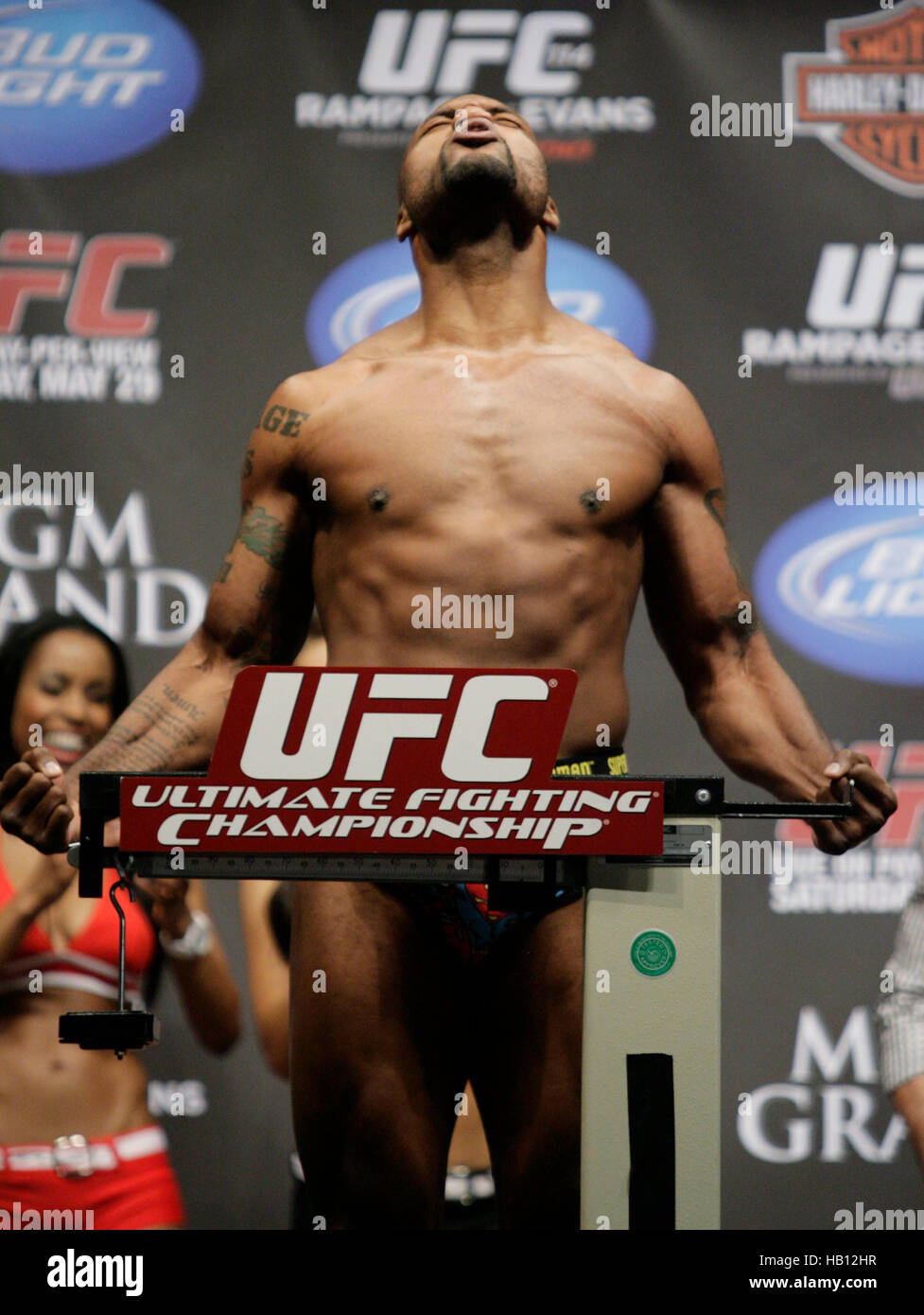 UFC fighter Quinton "Rampage" Jackson during the weigh in before UFC