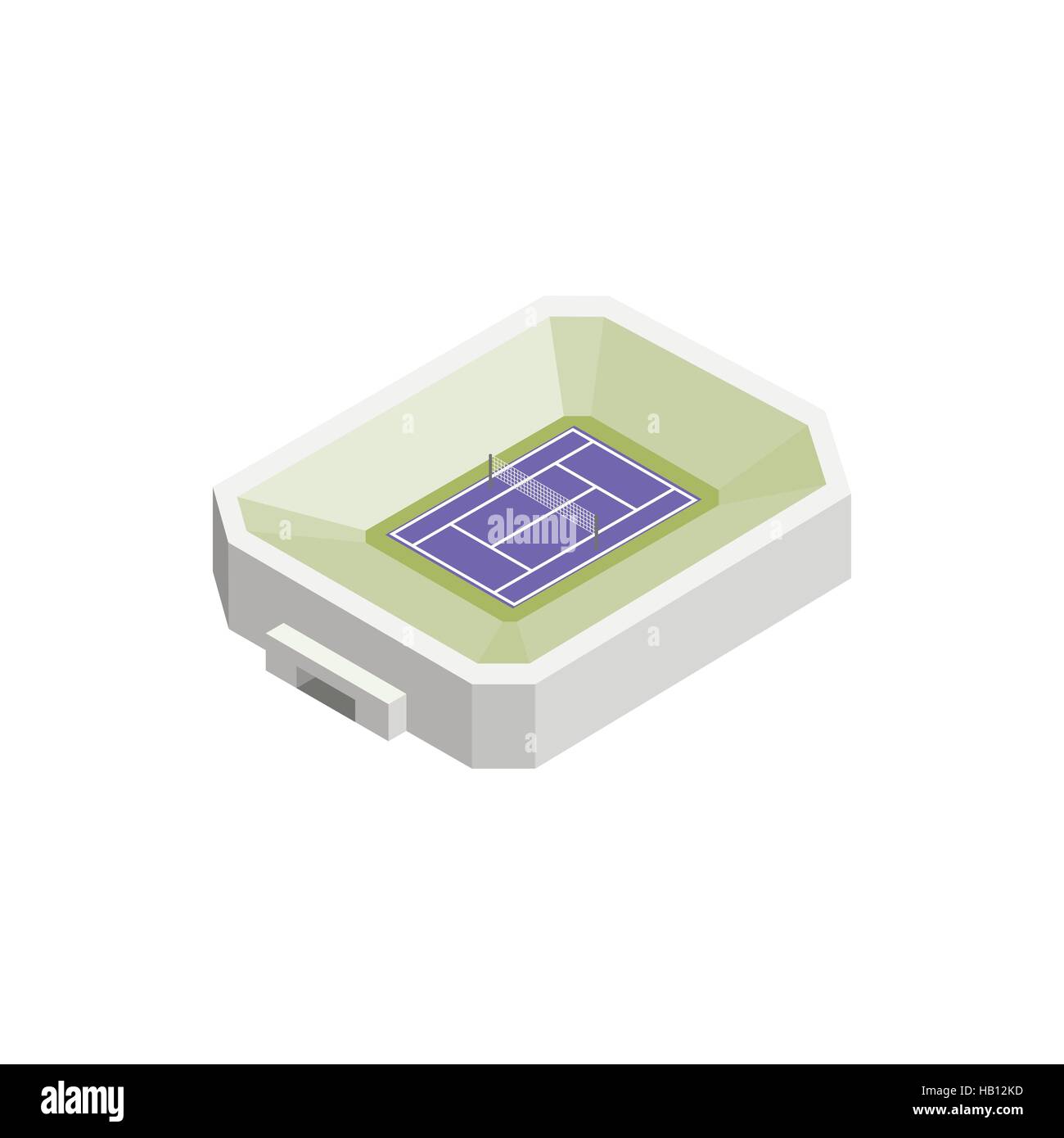 Tennis stadium isometric 3d icon Stock Vector Image & Art - Alamy
