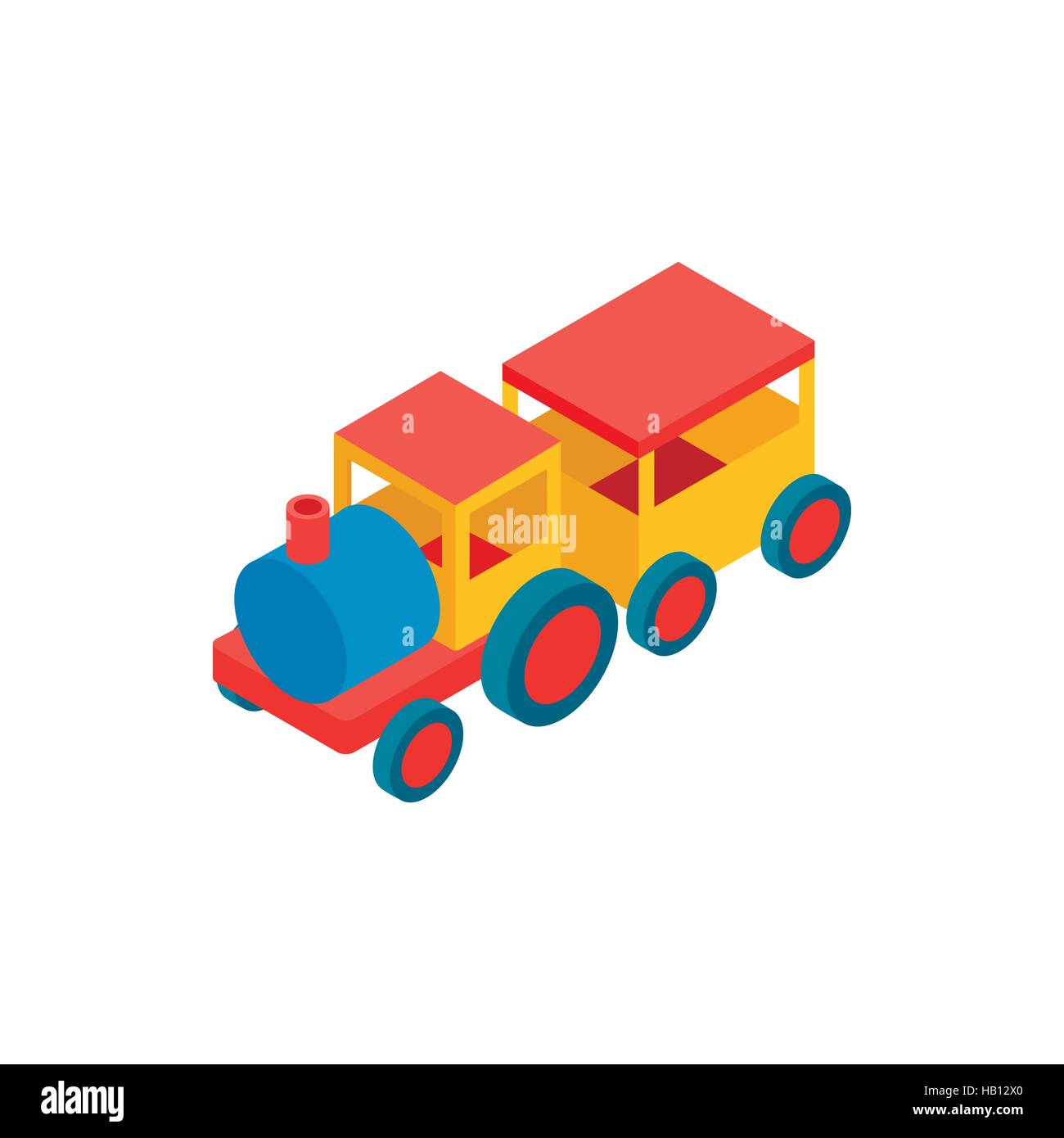 Train in amusement park isometric 3d icon Stock Vector Image & Art - Alamy