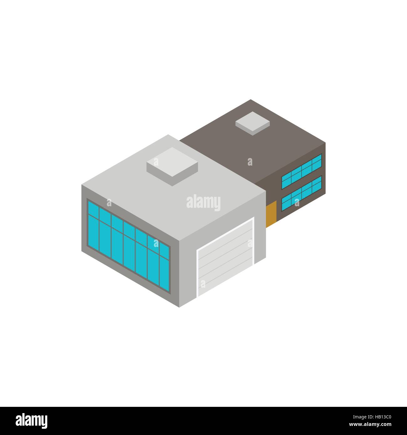 Factory isometric 3d icon Stock Vector Image & Art - Alamy