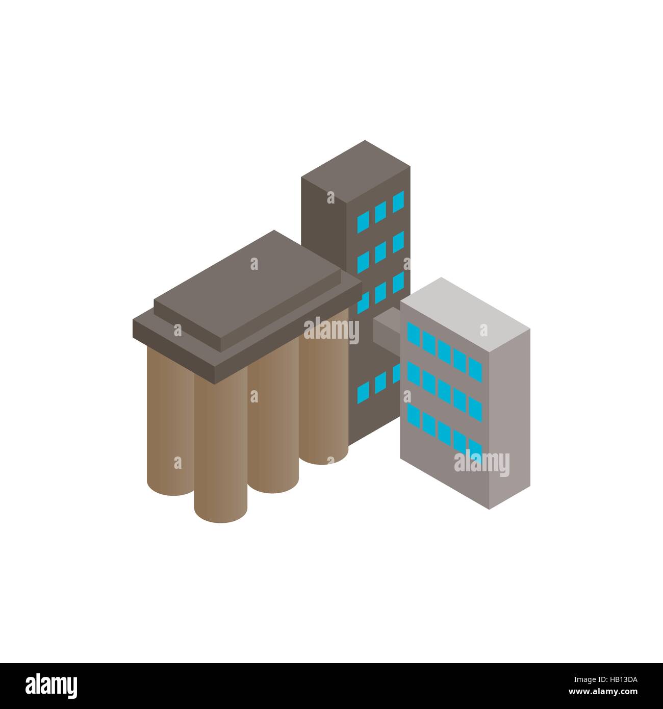 Factory isometric 3d icon Stock Vector Image & Art - Alamy