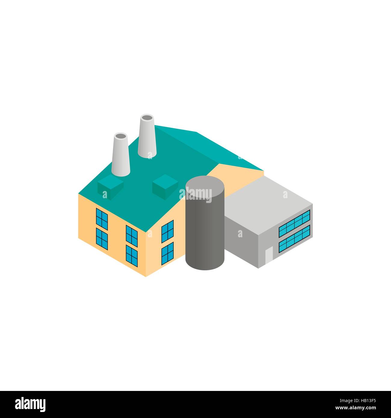 Factory isometric 3d icon Stock Vector Image & Art - Alamy