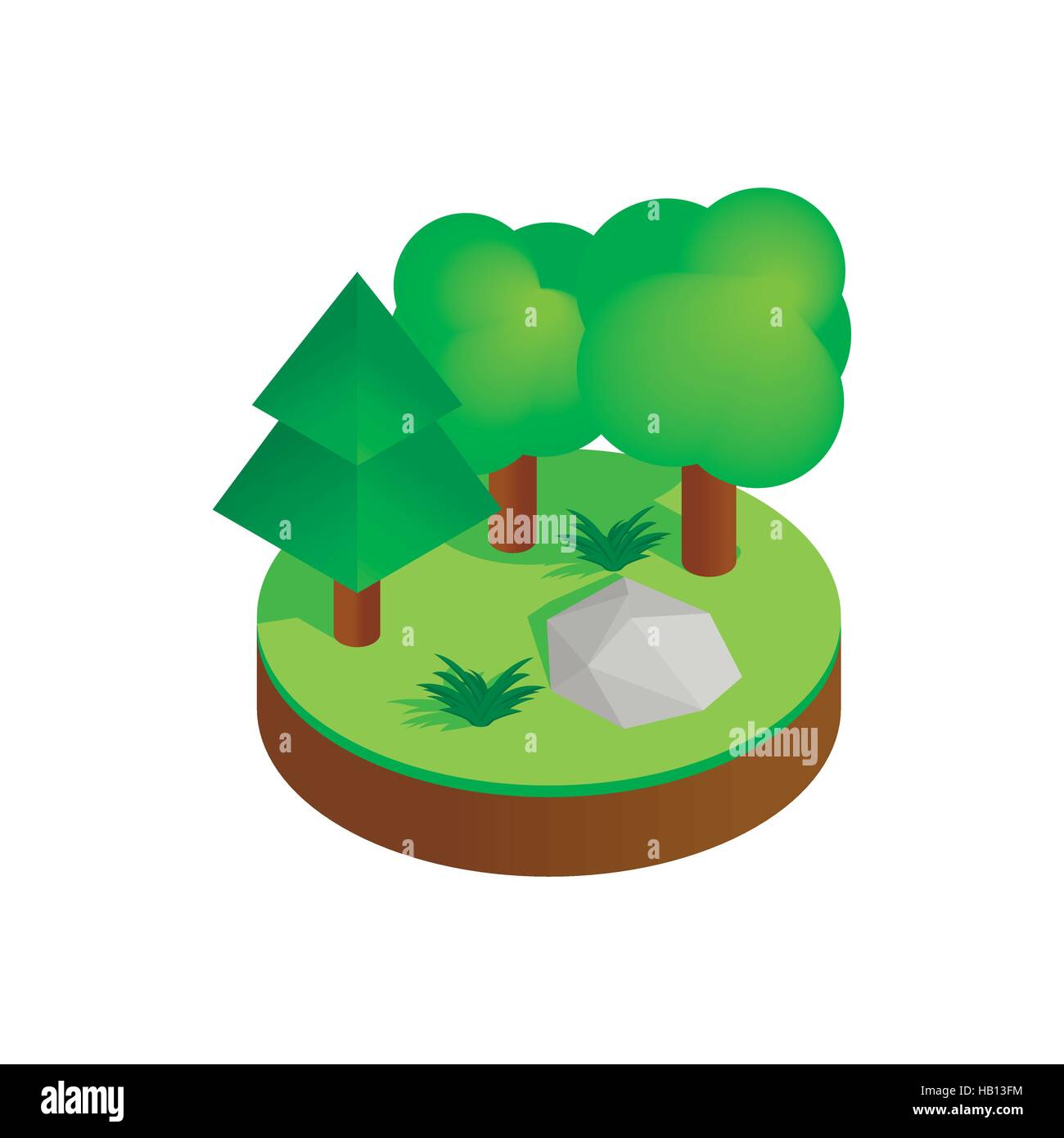 Green forest isometric 3d icon Stock Vector Image & Art - Alamy