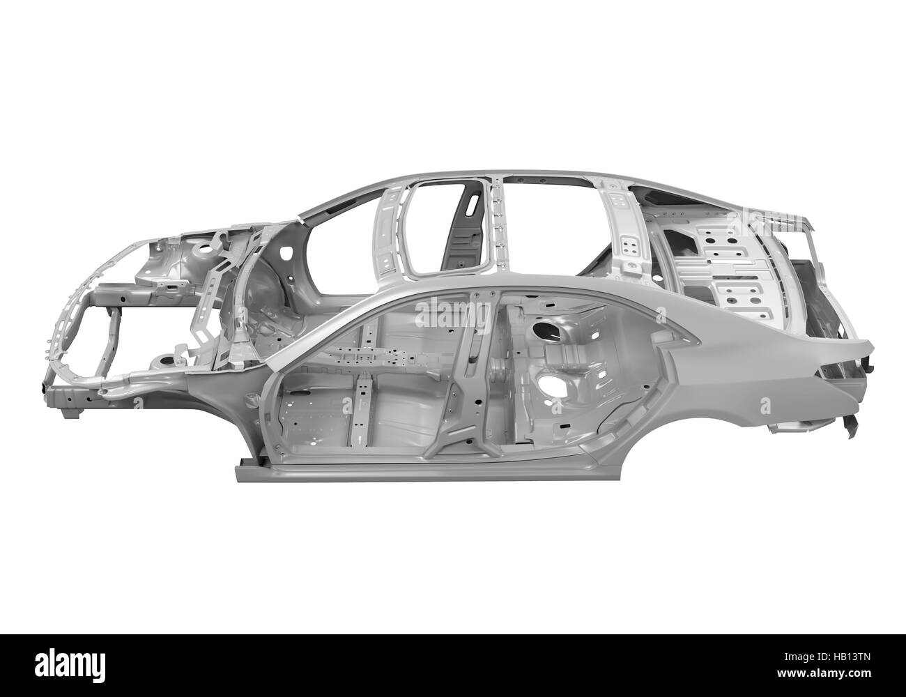 Unibody Car Chassis Stock Photo