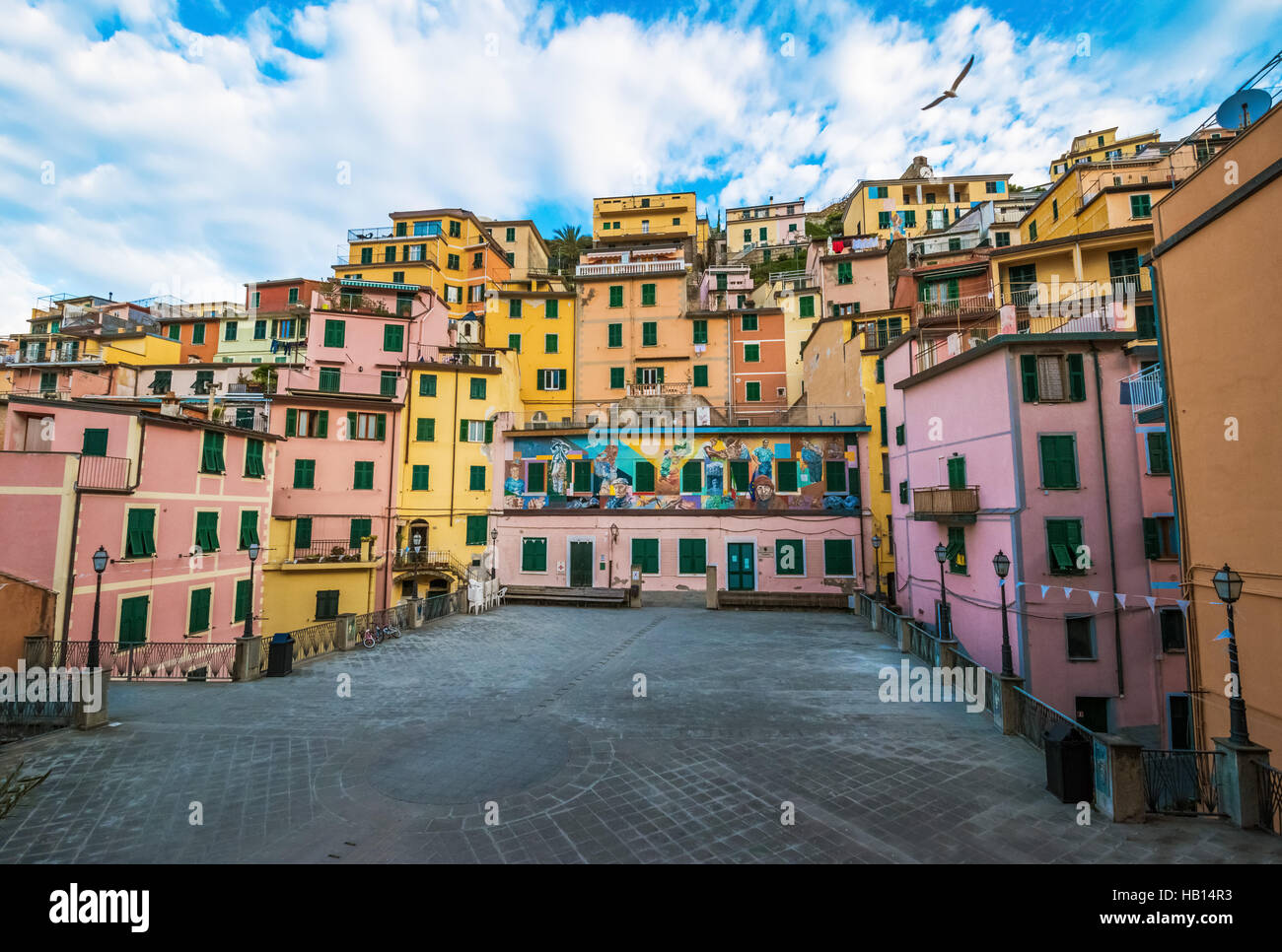Cinque Terre (Liguria, Italy) The awesome Five Lands on the sea Stock