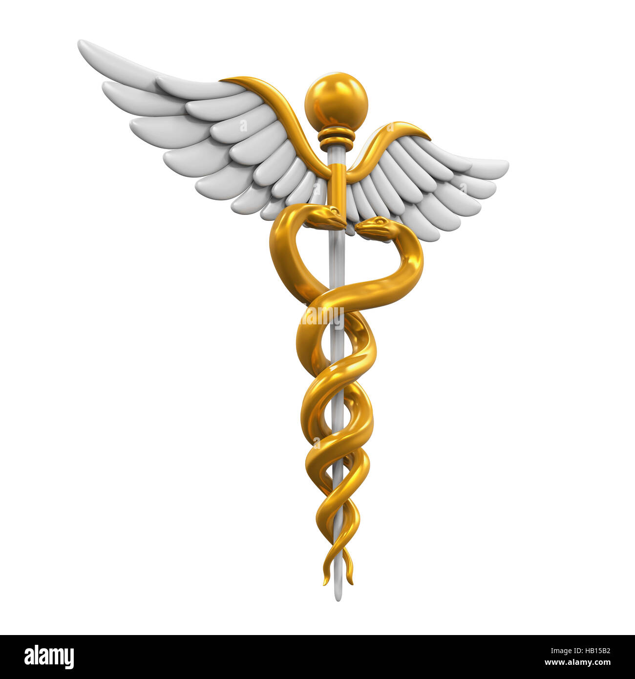 Caduceus Medical Symbol Stock Photo