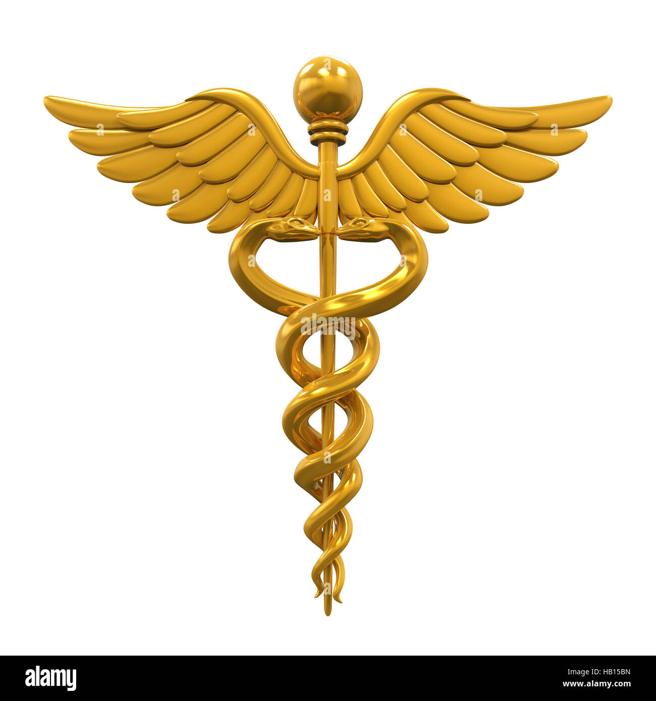 Caduceus Medical Symbol Stock Photo - Alamy