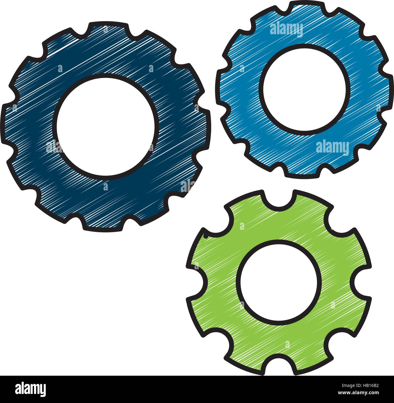 Three mechanics Stock Vector Images - Alamy