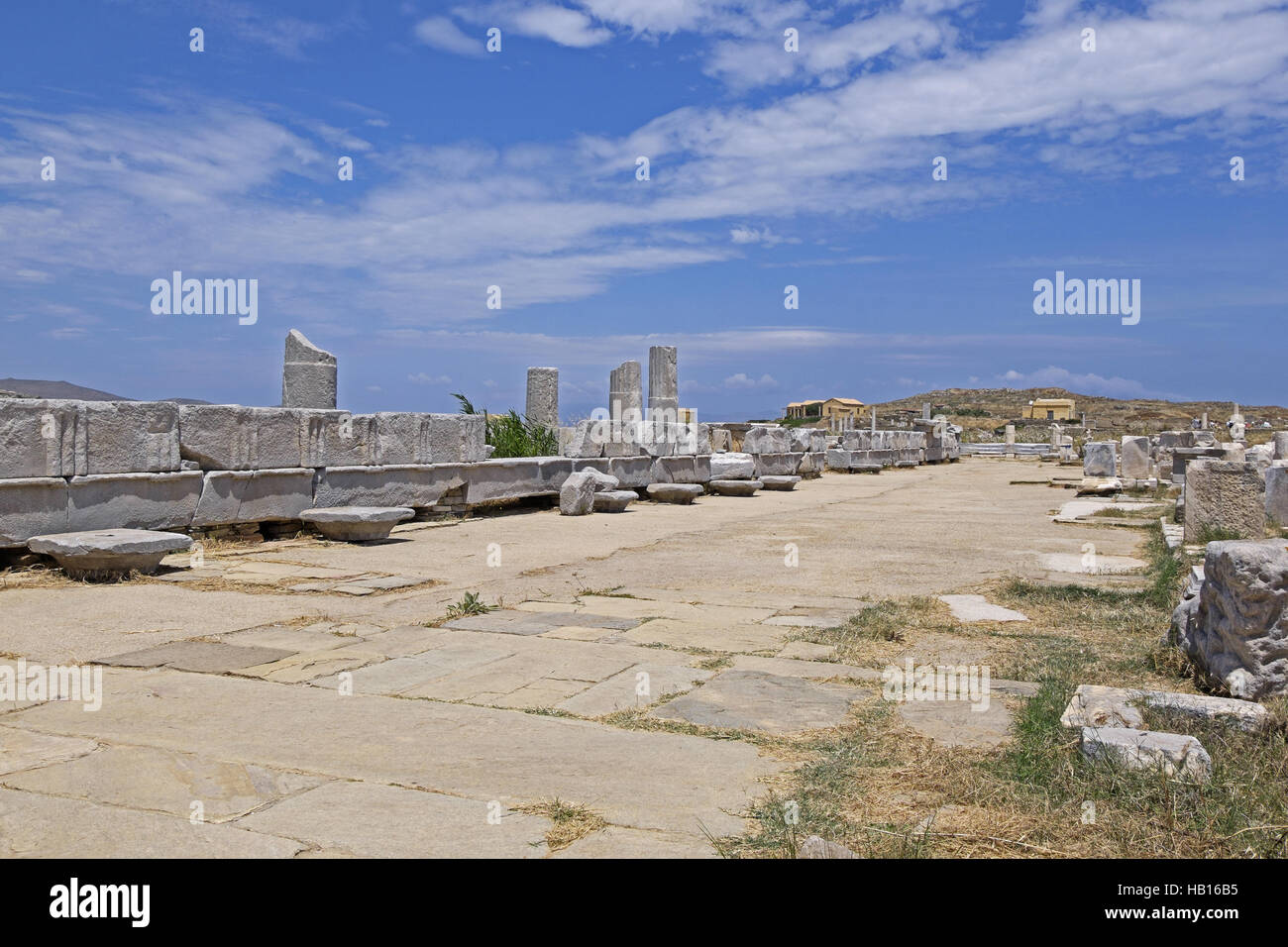 Archaeological Site of Delos Stock Photo