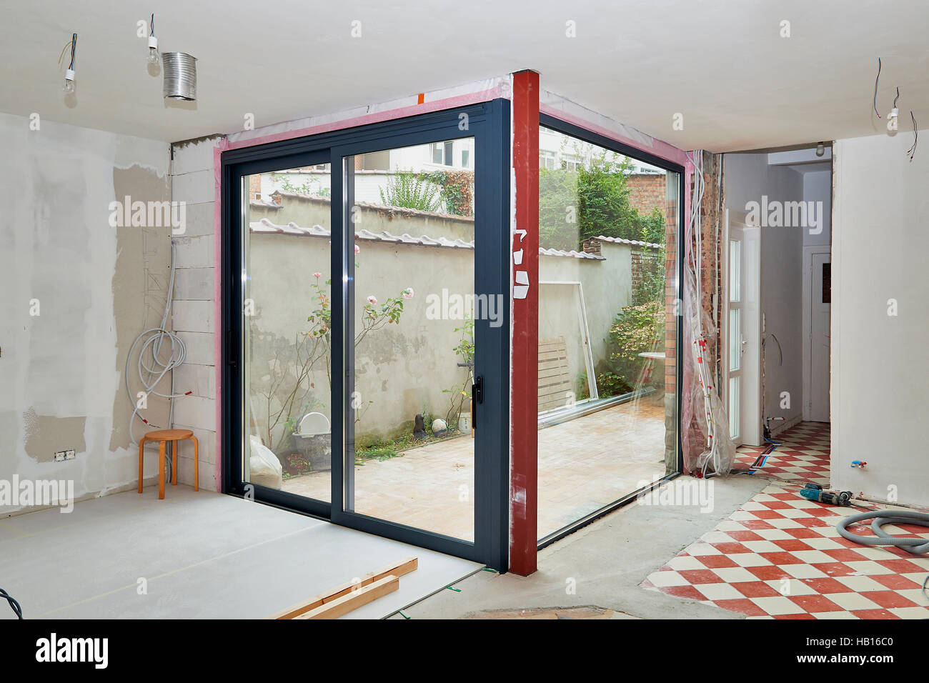 New door house renovation hi-res stock photography and images - Alamy - Cost Of Renovating A Small Apartment With A Reclaimed Wood Door
